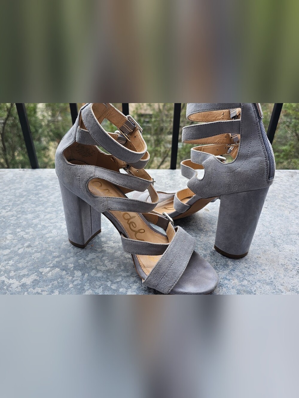 Sam Edelman Yasmina Leather Dress Sandals Size 8.5